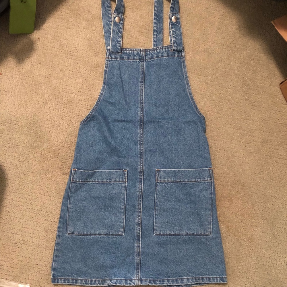 ASOS Denim Pinafore Dress